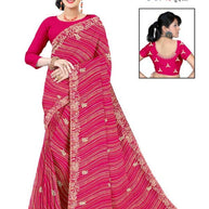 Premium Printed Saree with Matching Blouse Piece for Ethnic Elegance  | TD-TANVI