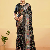Elegant Printed Saree with Designer Blouse Piece for Festive Wear | RDD-AVISHA