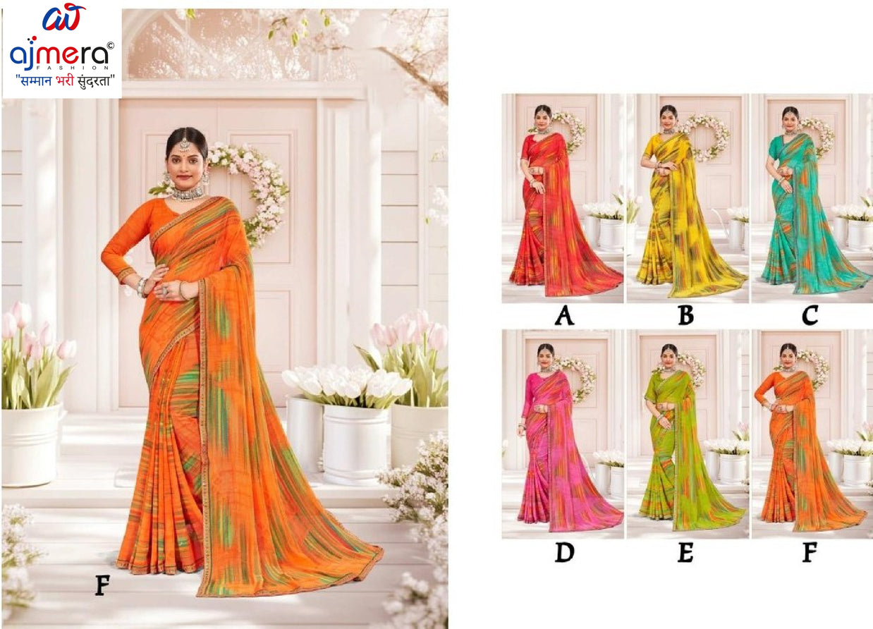 Exclusive Printed Saree with Blouse Piece for Elegant Ethnic Look  | RDD-AANVI VOL-02