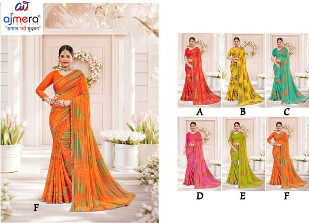 Exclusive Printed Saree with Blouse Piece for Elegant Ethnic Look  | RDD-AANVI VOL-02