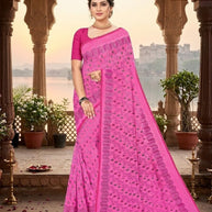 Chic Printed Saree with Blouse Piece for Sophisticated Ethnic Style | GPT-DHAMAKEDAR-4
