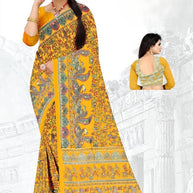 Classic Printed Saree without Blouse for Timeless Traditional Style  | GLC-KALASH
