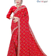 Solo Pattern Print Loose Saree with Blouse for Premium Ethnic and Traditional Wear | TD-VATIKA