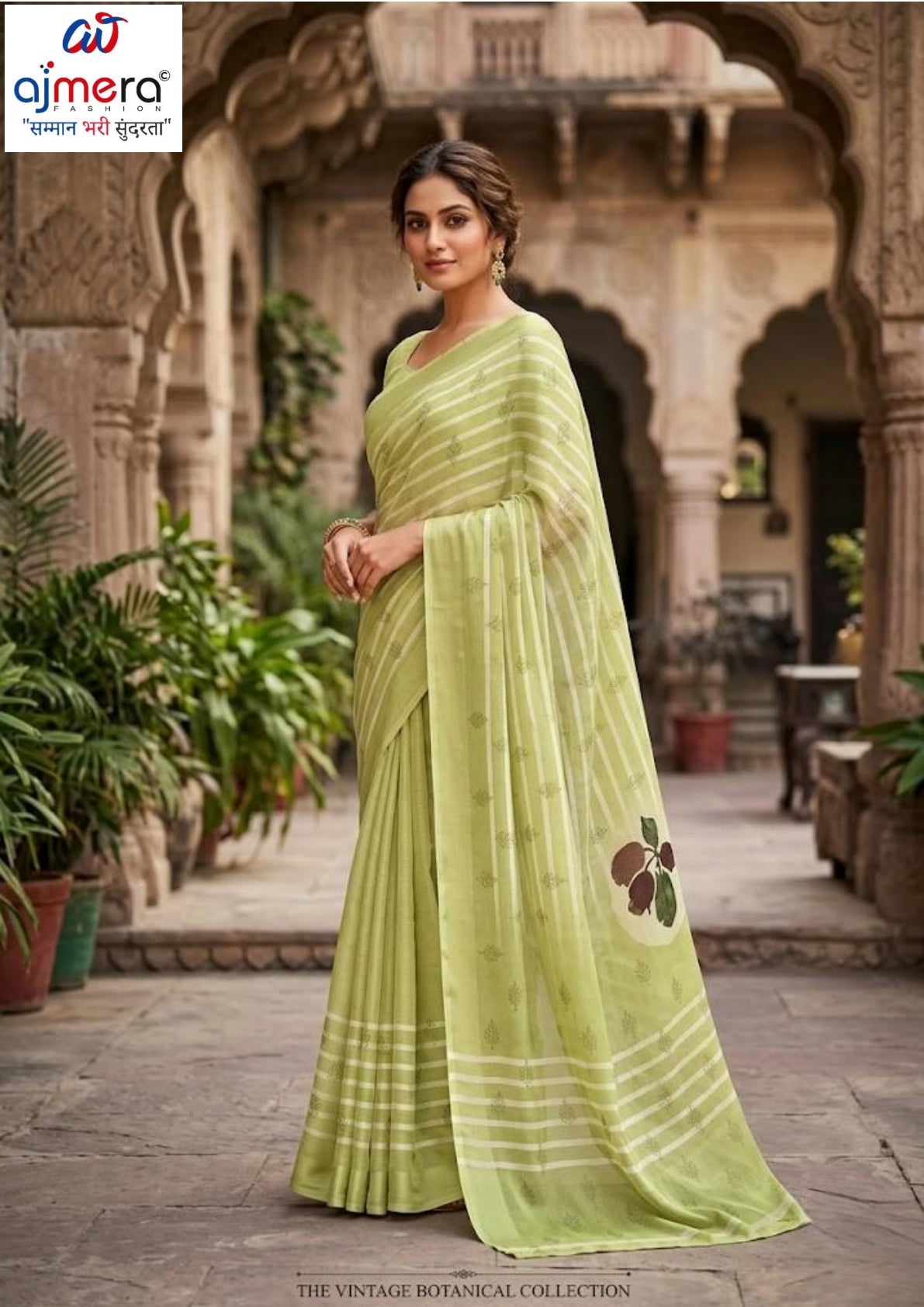 Weightless Print Loose Saree with Blouse for Premium Ethnic and Traditional Wear | CAS-RUBY SILK