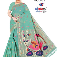 Contemporary Rapier Silk Matching Saree With Blouse Piece | DBU-GAHNA COTTON