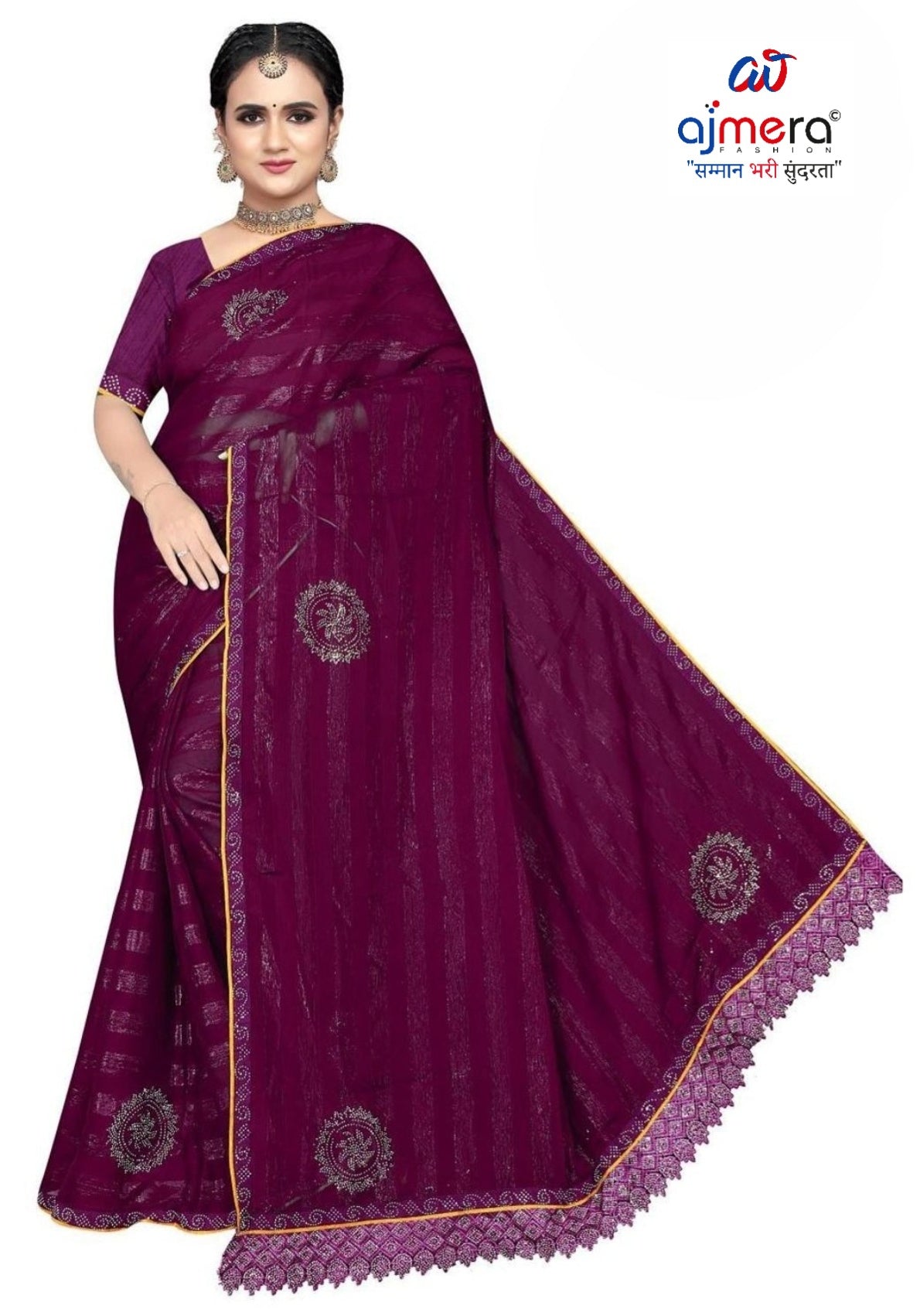 Dyed Matching Saree Collection with Blouse Piece for Premium Ethnic and Traditional Wear | SPB-EASY