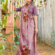 Premium Printed Saree with Matching Blouse Piece for Ethnic Elegance | PRM-JANEMAN