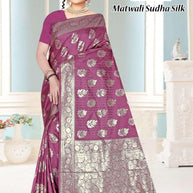 Artistic Elegance Jacquard Silk Saree With Blouse Piece | TUL-MATWALI SUDHA SILK