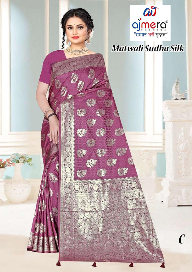 Artistic Elegance Jacquard Silk Saree With Blouse Piece | TUL-MATWALI SUDHA SILK