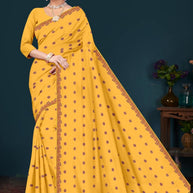 Soft Cotton Saree with Without Blouse for Premium Ethnic and Traditional Wear | PJA-BANGAL BEAUTY