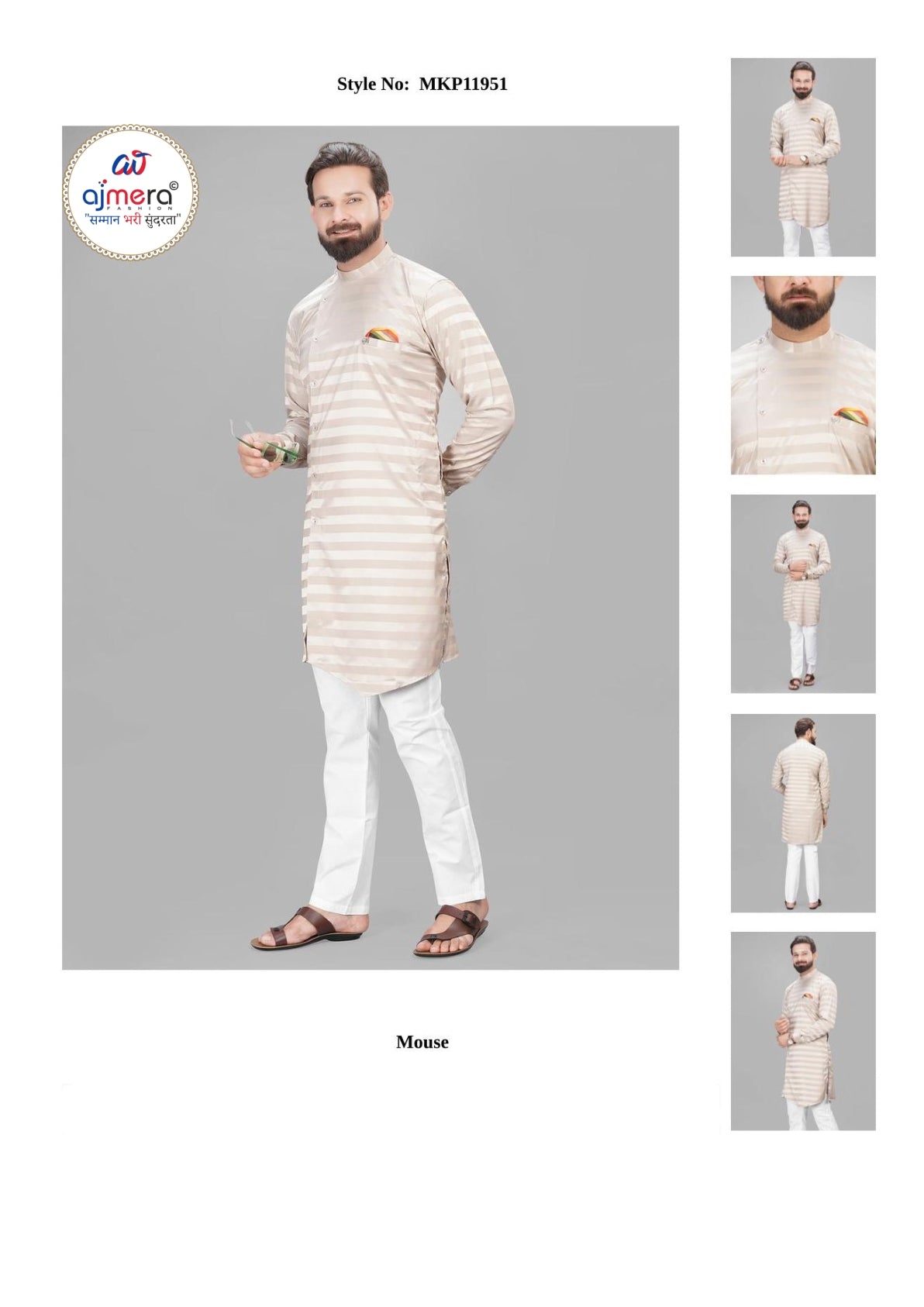 Premium Men's Kurta & Payjama for Wedding & Festive Wear | SNA-MKP11951