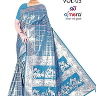 Premium Jacquard Silk Saree with Matching Blouse Piece for Ethnic Celebrations | DBU-MANGAL BELLA VOL-03