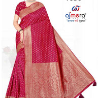 Classic Jacquard Silk Saree with Blouse Piece for Elegant Traditional Look | DBU-BANARASI SILK VOL-3