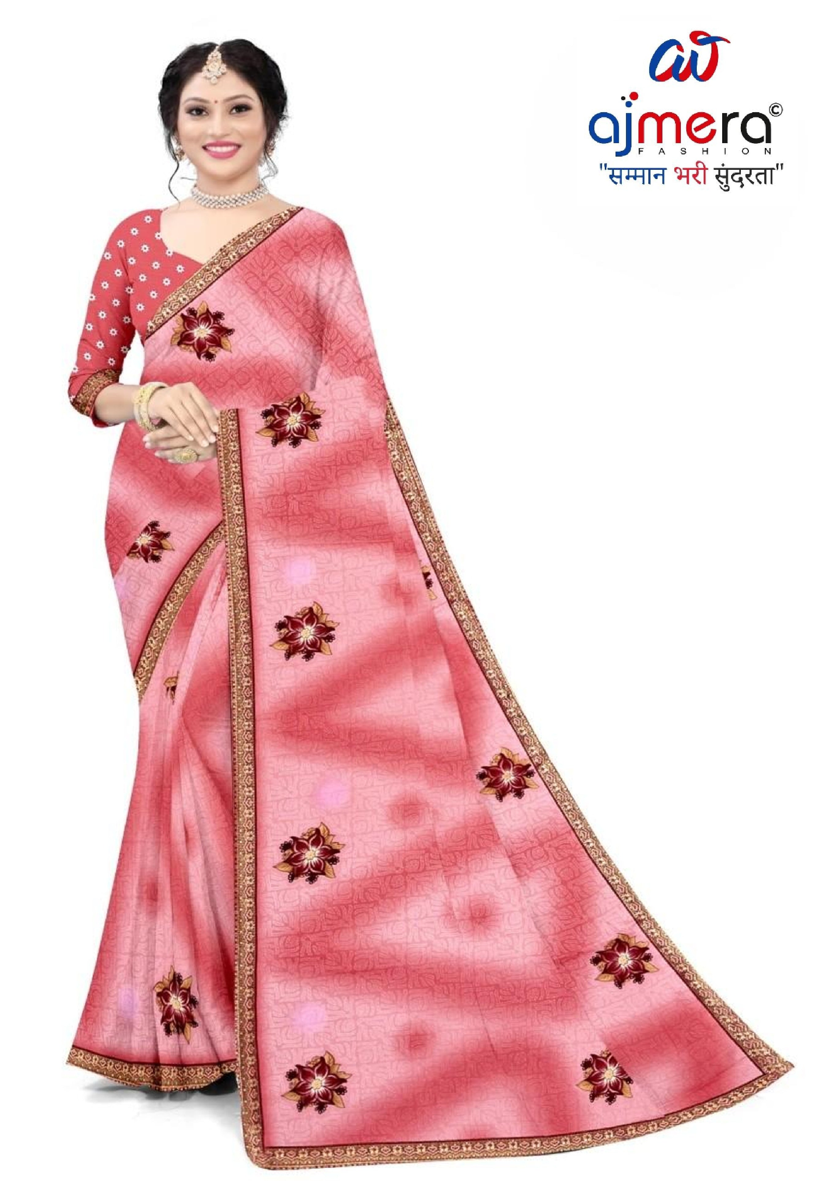Trendy Printed Saree with Blouse Piece for Women’s Ethnic Wardrobe  | TTS-RATNALEKHA