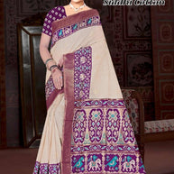 Beautiful Jacquard Silk Saree With Blouse Piece | TUL-SIDDHI COTTON