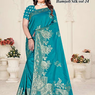 Traditional Jacquard Silk Saree With Blouse Piece | TUL-HUMJOLI SILK VOL-24