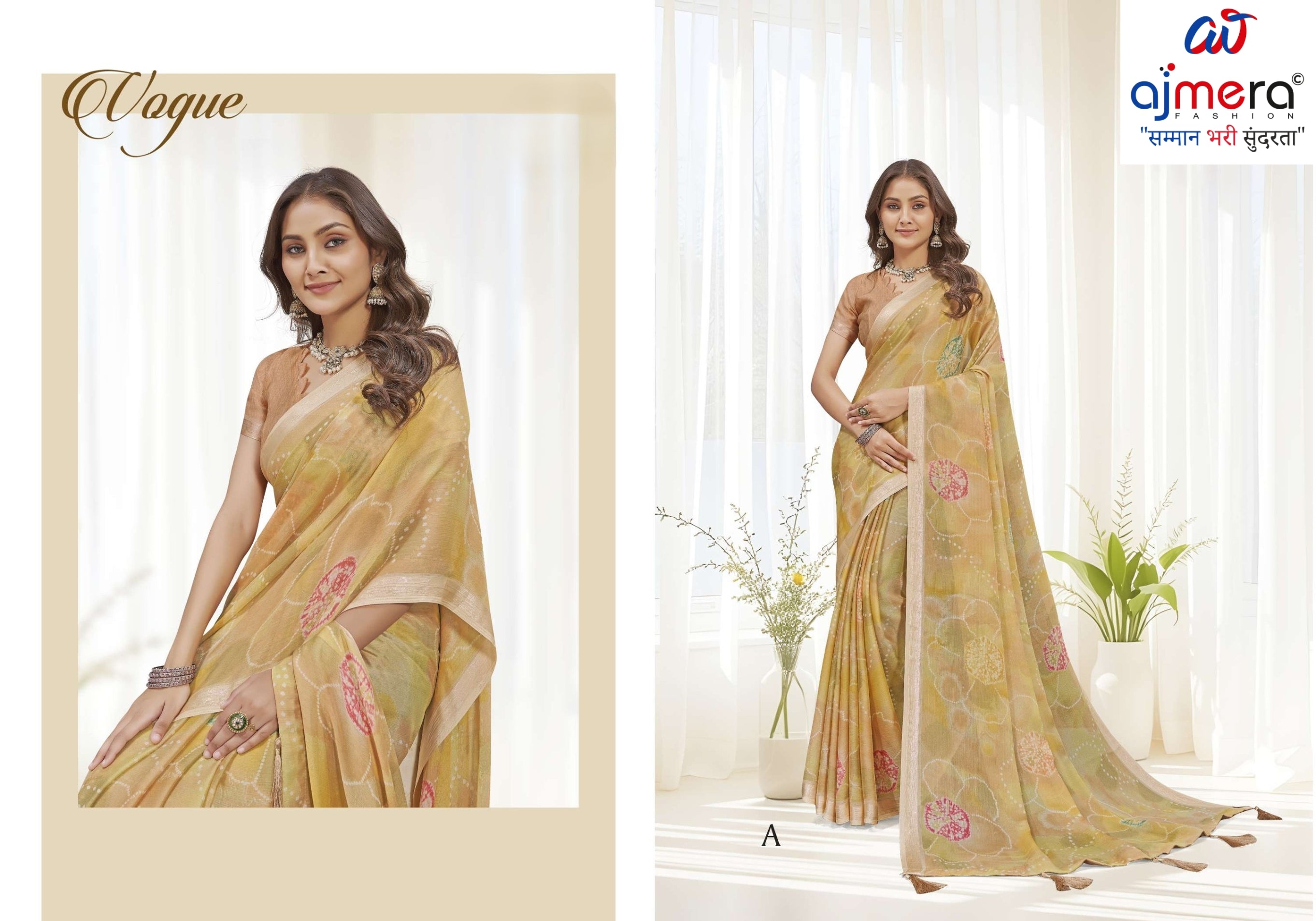 Fashionable Printed Saree with Blouse Piece for Festive Collection  | RDD-GANVITHA VOL-2