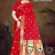 Stylish Jacquard Silk Saree with Blouse Piece for Festive Collection | TUL-SAFARI COTTON VOL-03