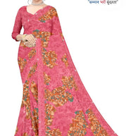 Premium Printed Saree with Matching Blouse Piece for Ethnic Elegance  | TTS-KAVERI
