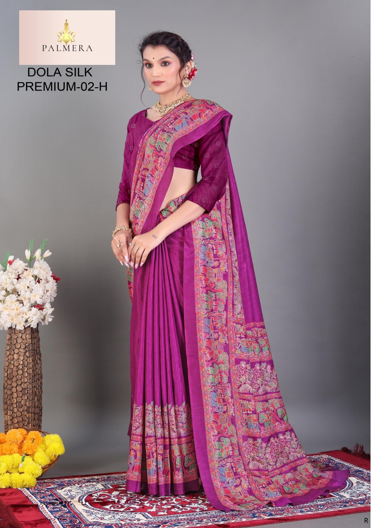 Dola Silk Premium Art Silk Saree with Blouse for Premium Ethnic Wear | ALL-DOLA SILK PREMIUM-02
