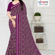 Dyed Matching Saree Exporter with Blouse Piece for Premium Ethnic and Traditional Wear | RRJ-JALPARI