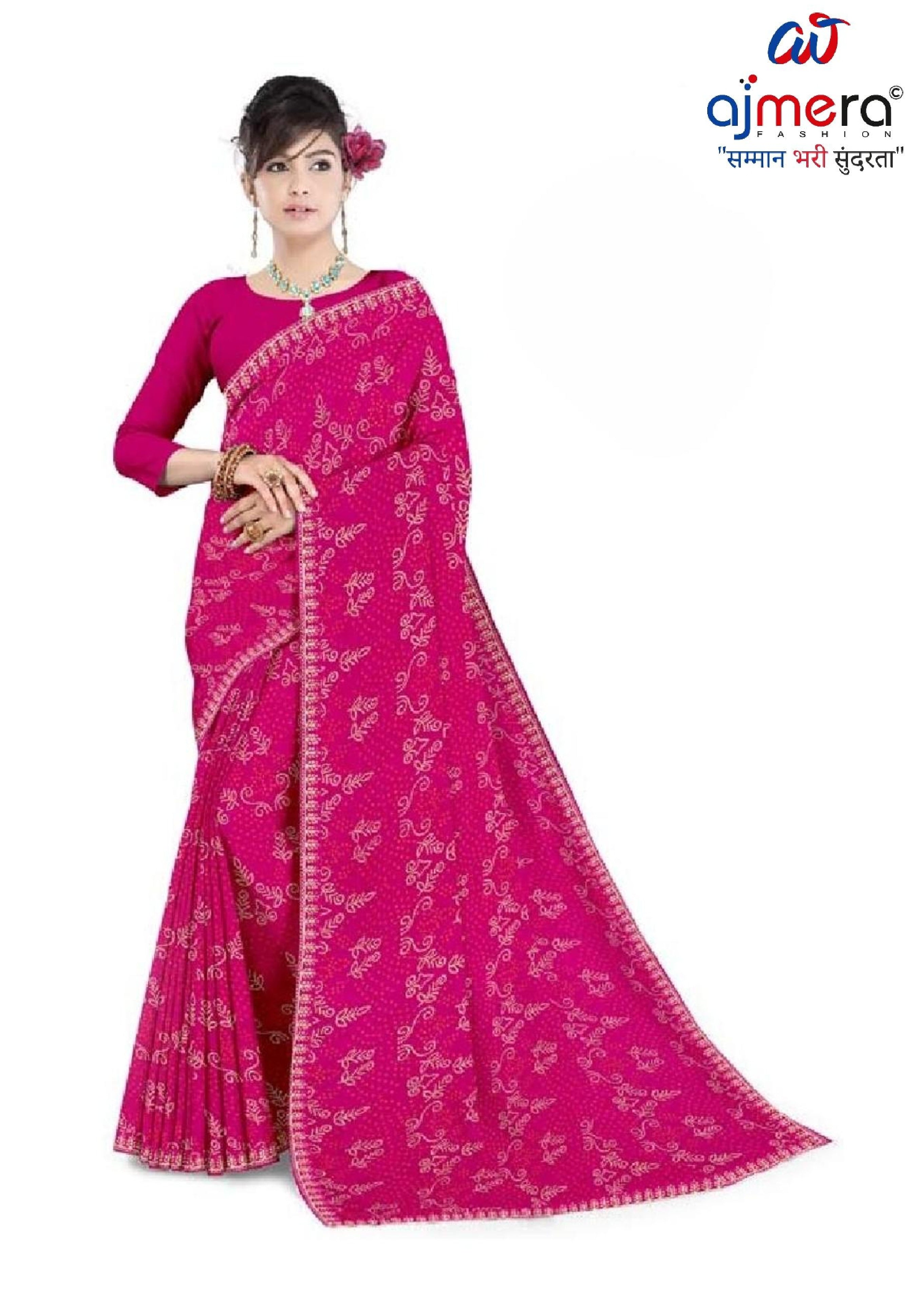 Beautiful Printed Saree with Blouse Piece for Cultural Celebrations | TD-SAVAN