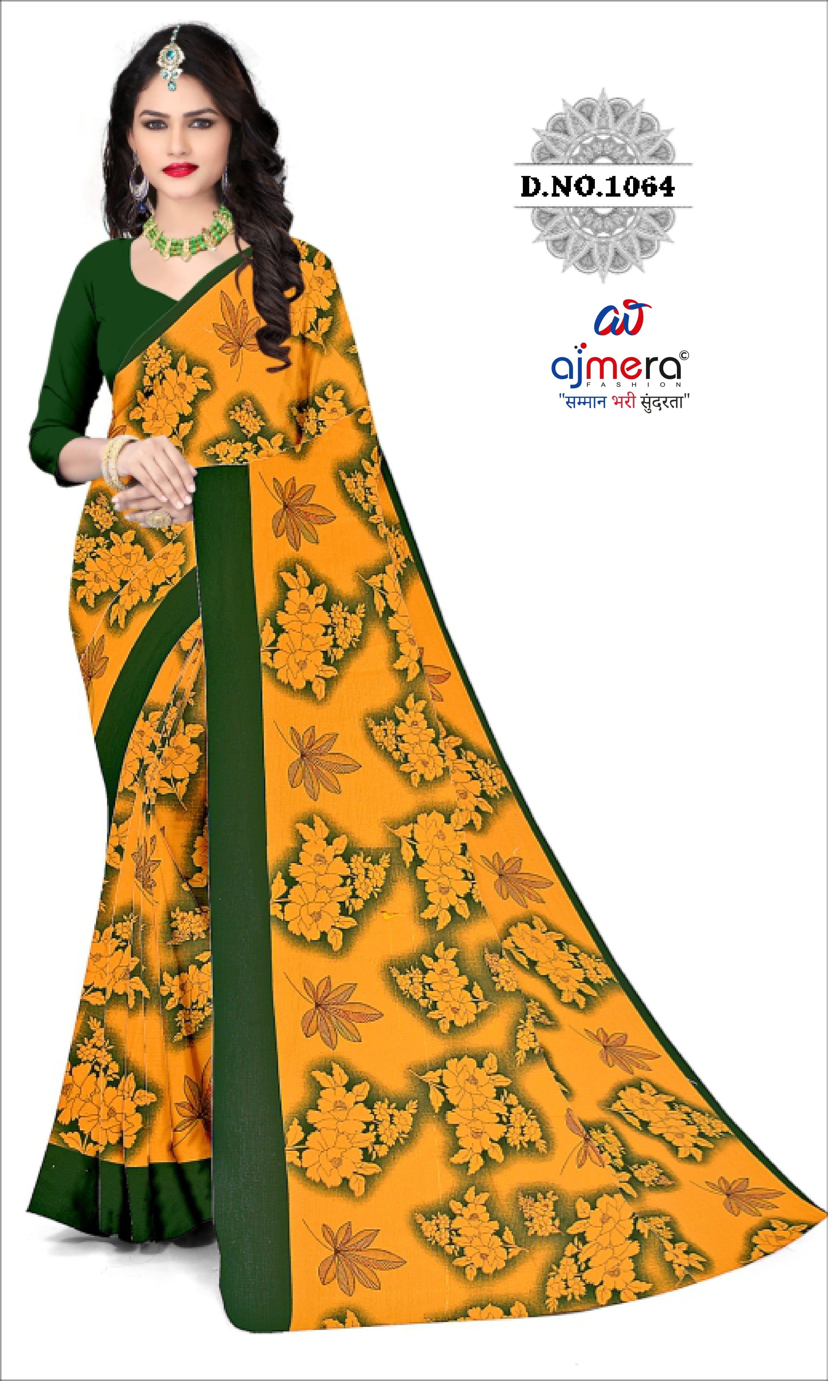 Exclusive Printed Saree with Blouse Piece for Elegant Ethnic Look | CAS-SHUBH LAGAN