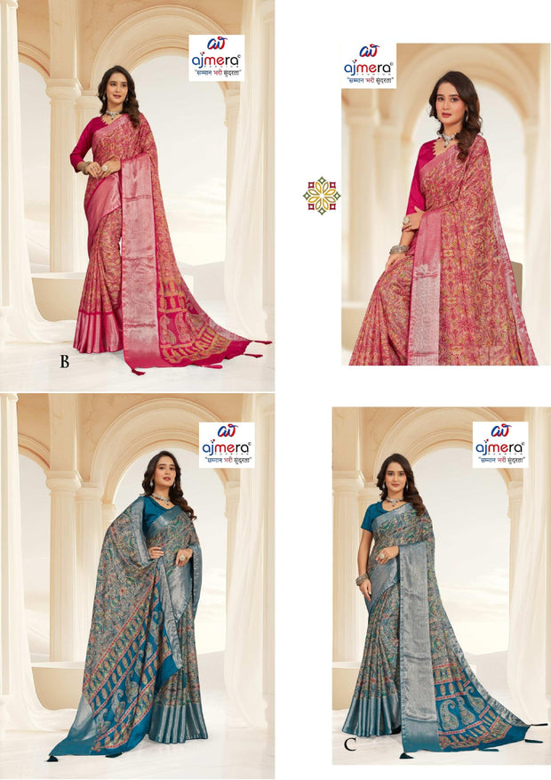 Contemporary Printed Saree with Blouse Piece for Premium Wear  | RDD-LALITA