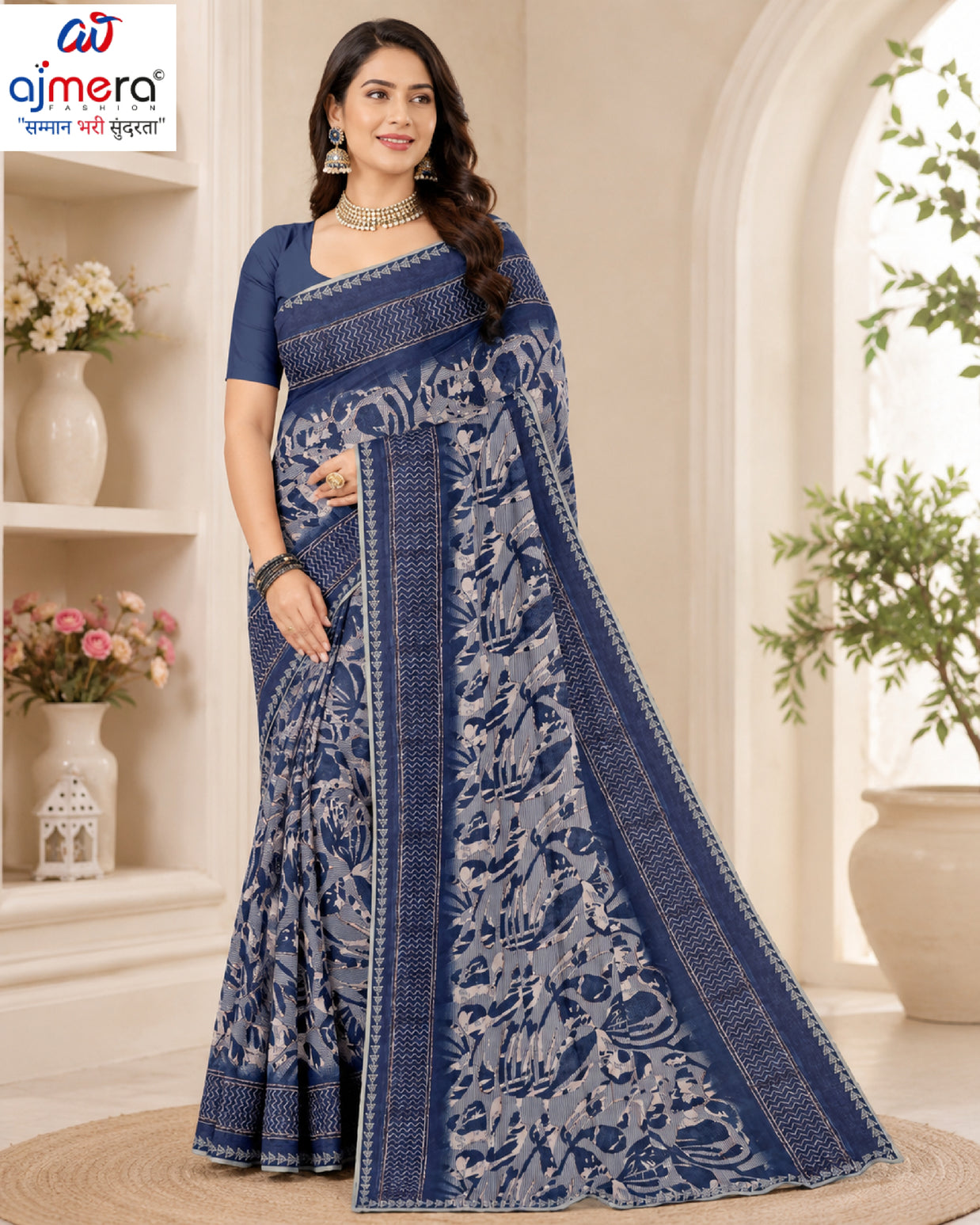 Beautiful Printed Saree with Blouse Piece for Cultural Celebrations | GPT-MEGHA-1