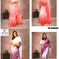 Chinon Print Loose Saree with Blouse for Premium Ethnic and Traditional Wear | YDP-MAHARANI