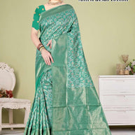 Graceful Jacquard Silk Saree without Blouse for Timeless Ethnic Fashion | TUL-AMRIT UTSAV COTTON