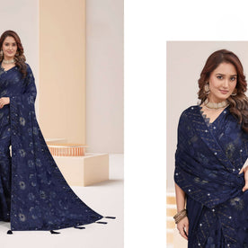 Contemporary Printed Saree with Blouse Piece for Premium Wear  | RDD-YUKTI VOL-60