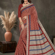 Premium Cotton Saree with Blouse Piece for Premium Ethnic and Traditional Wear | TLS-CHITRALEKHA WITH BP