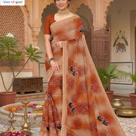Graceful Printed Saree with Blouse Piece for Modern Ethnic Fashion  | GPT-BIJLI-3
