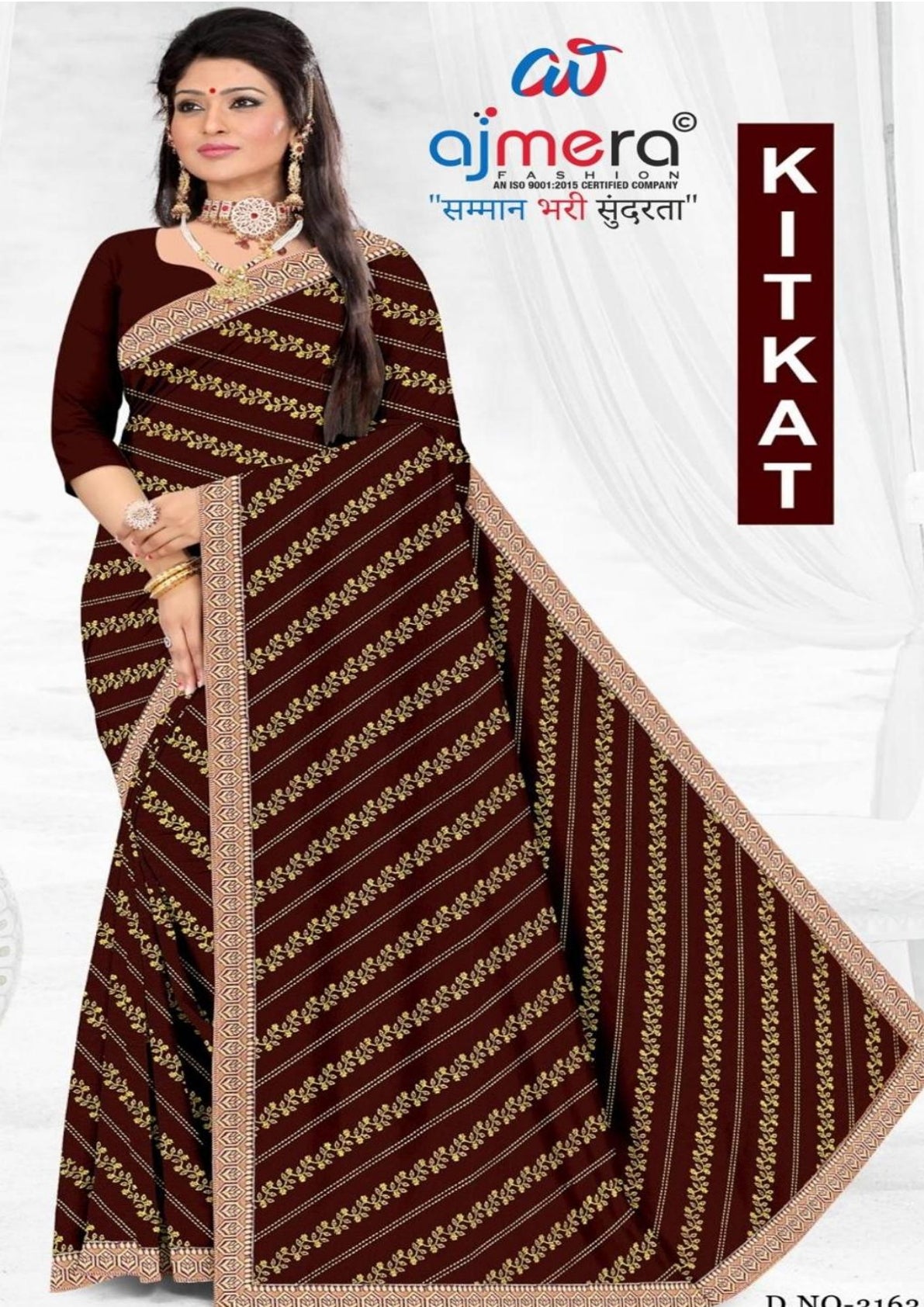 Dyed Matching Saree in Surat without Blouse for Premium Ethnic and Traditional Wear | JP-KITKAT