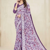 Trendy Printed Saree with Blouse Piece for Women’s Ethnic Wardrobe  | CAS-PURNIMA