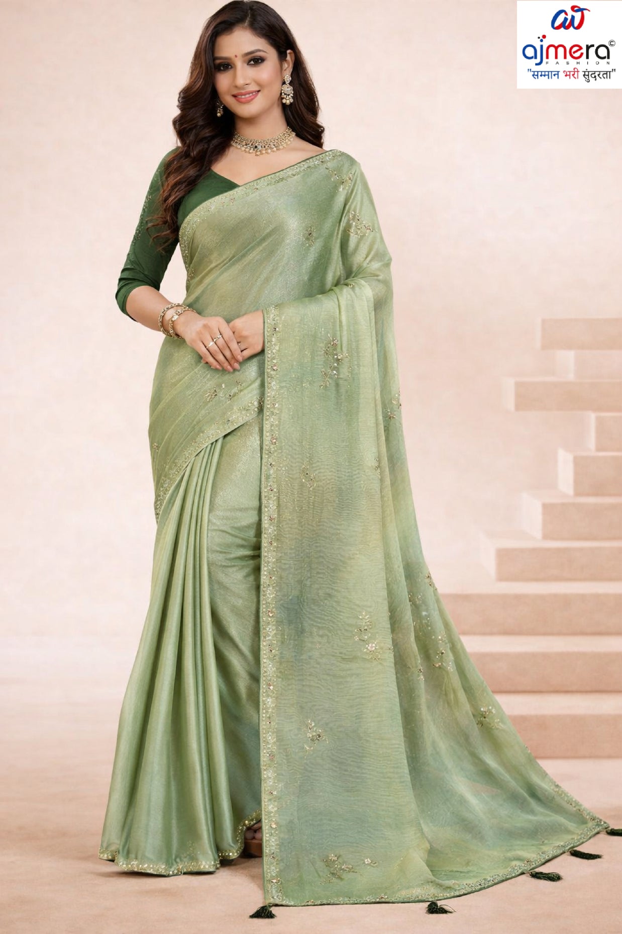 Graceful Printed Saree with Blouse Piece for Modern Ethnic Fashion | RDD-BHARGAVI