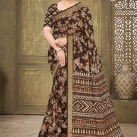 Designer Printed Saree with Blouse Piece for Special Occasions | GLC-ROYAL LADY