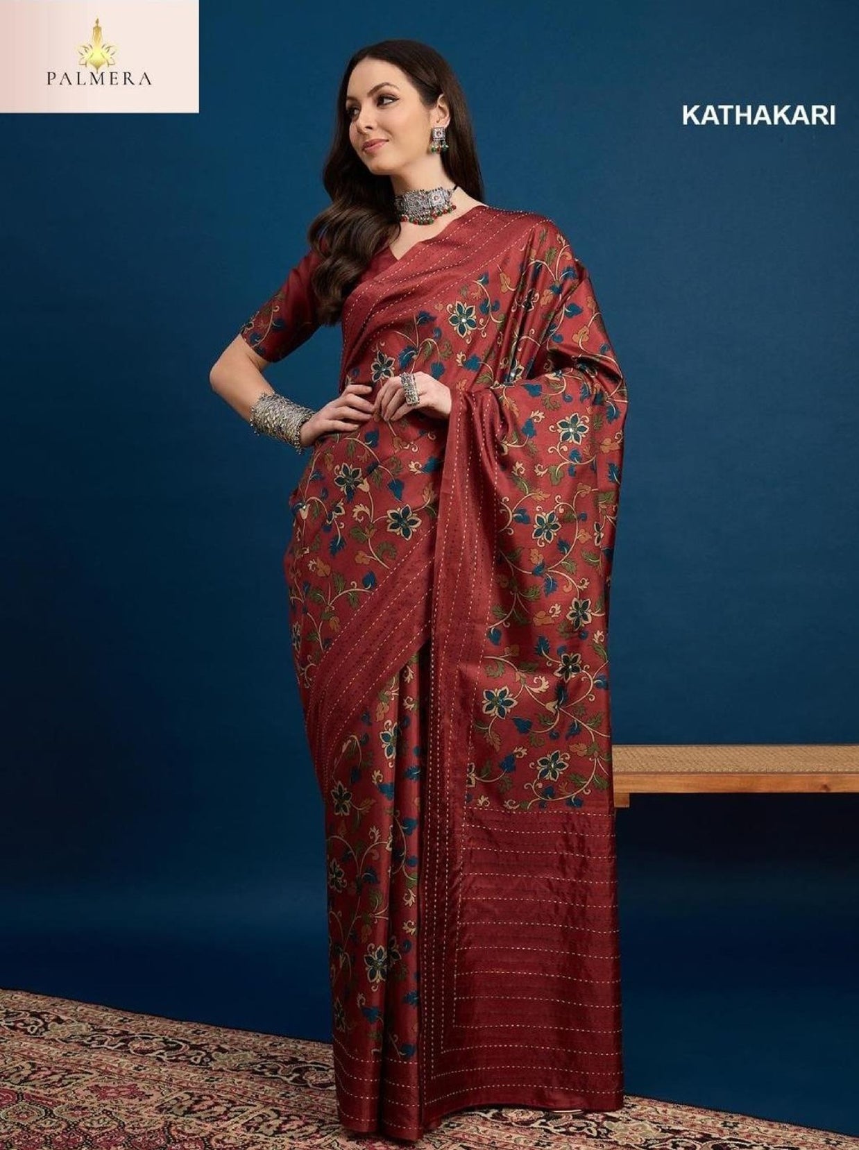 Palmera Saree Wholesaler and Palmera Saree Supplier | ALL-KATHAKARI VOL-02