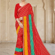 Premium Printed Saree with Matching Blouse Piece for Ethnic Elegance  | CAS-ANOKHEE