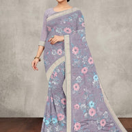 Trendy Printed Saree with Blouse Piece for Women’s Ethnic Wardrobe | SSR-YUKTI-A