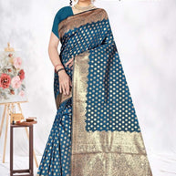 Luxury Jacquard Silk Saree with Blouse Piece for Wedding & Party Wear | TUL-HANSJODA SILK VOL-37
