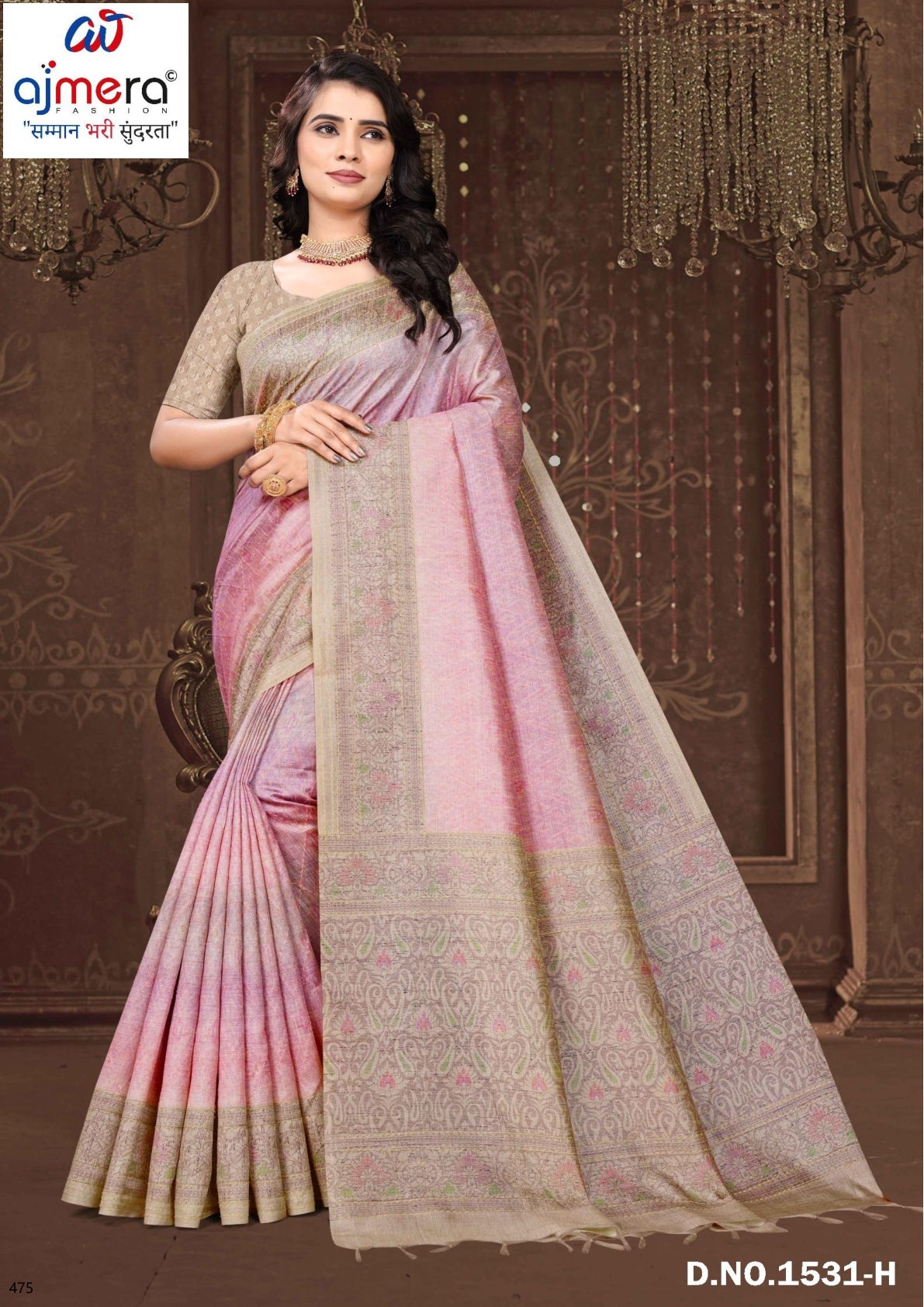 Premium Cotton Saree with Blouse Piece for Premium Ethnic and Traditional Wear | PUT-DILRUBA