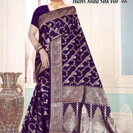 Exclusive Jacquard Silk Saree with Blouse Piece for Premium Cultural Wear | TUL-HANSJODA SILK VOL-46