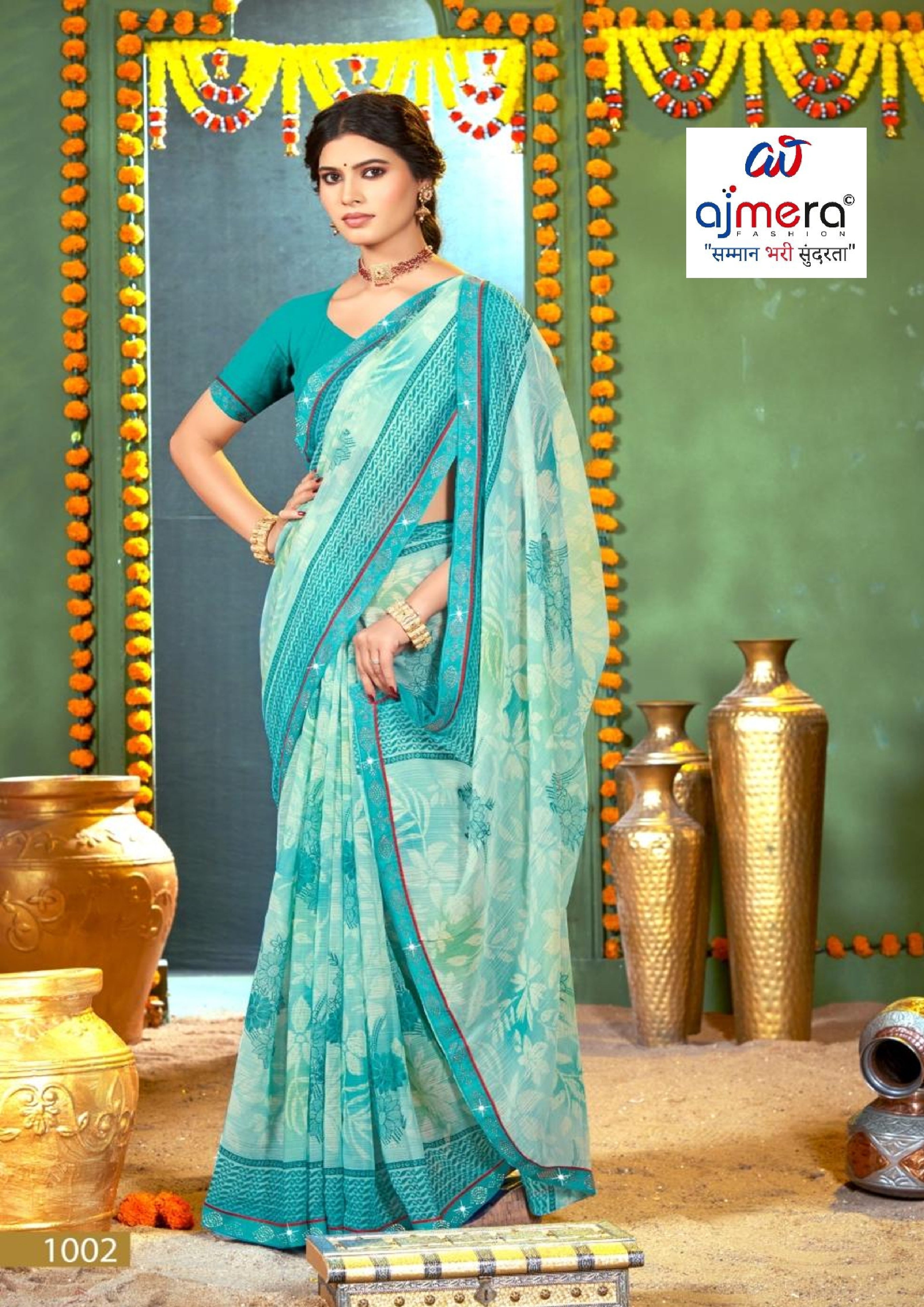 Beautiful Printed Saree with Blouse Piece for Cultural Celebrations  | PRM-RANGBAAZ