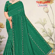 Printed Dyed Matching Saree with Blouse Piece for Premium Ethnic and Traditional Wear | TIK-BELLAVITA