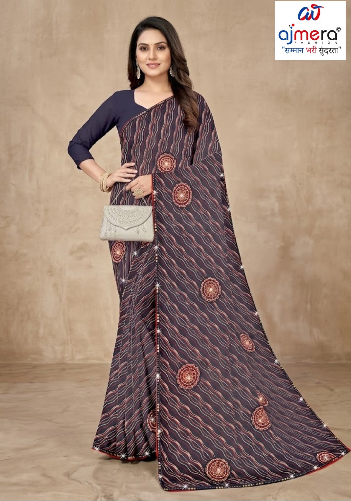 Fashionable Printed Saree with Blouse Piece for Festive Collection  | CAS-PANCHWATI
