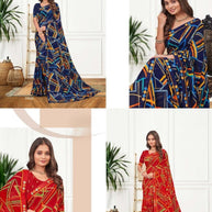 Contemporary Printed Saree with Blouse Piece for Premium Wear  | RDD-BHOOMI VOL-03