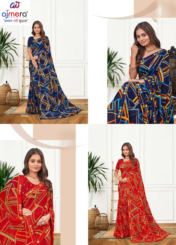 Contemporary Printed Saree with Blouse Piece for Premium Wear  | RDD-BHOOMI VOL-03