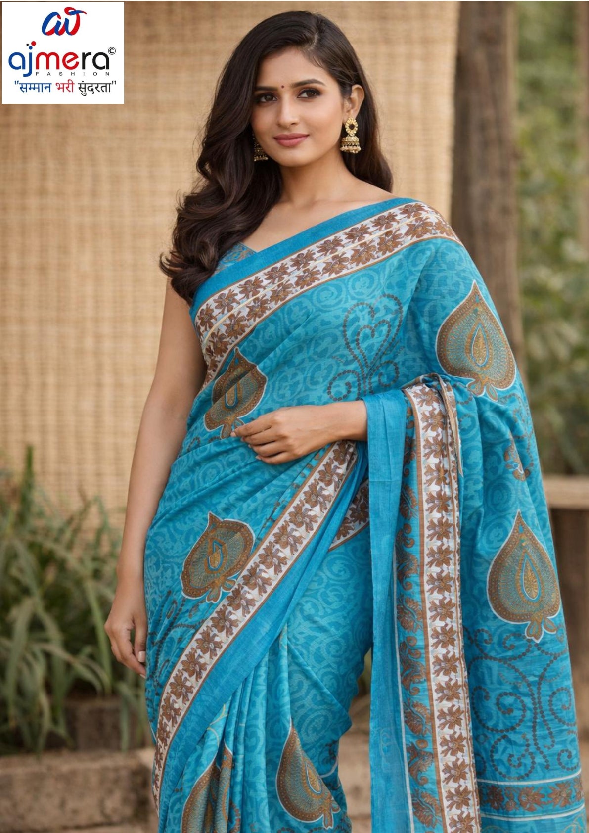 Printed Print Loose Saree without Blouse for Premium Ethnic and Traditional Wear | AA-LALLANTOP
